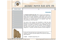 Tablet Screenshot of dhavalpaperbag.com